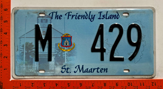 2008 St Maarten #M 429 Passenger License Plate
