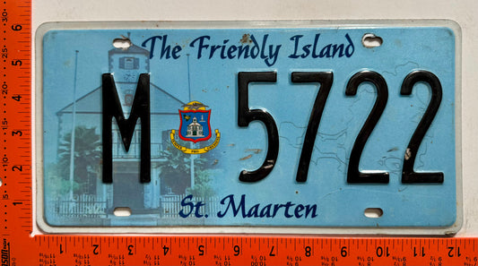 2008 St Maarten #M 5722 Passenger License Plate