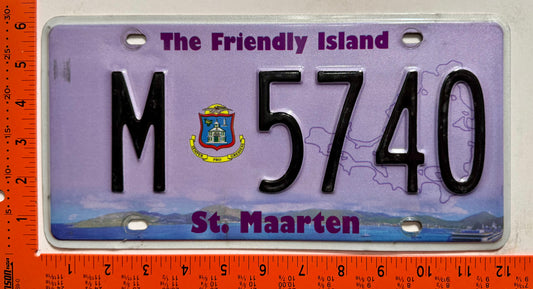 2014 St Maarten #M 5740 Passenger License Plate
