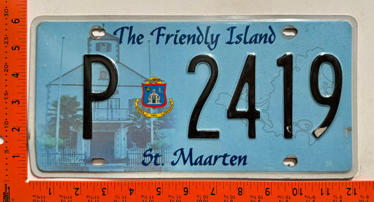 2008 St Maarten #P 2419 Passenger License Plate