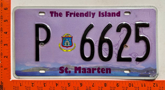 2014 St Maarten #P 6625 Passenger License Plate