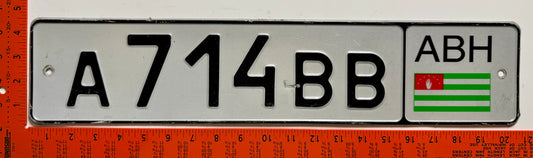 c 2006 Abkhazia #A714BB Passenger License Plate
