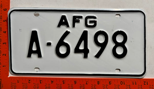 Undated Allied Forces Greece #A-6498 License Plate