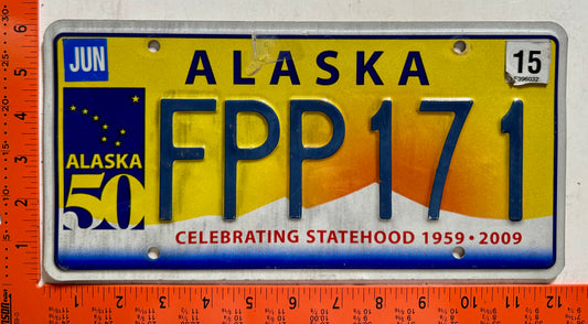 2015 Alaska #FPP171 Passenger License Plate (Crafter)