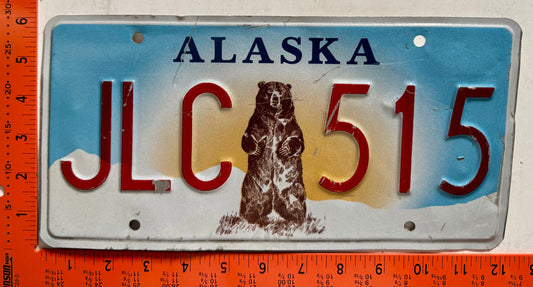 undated Alaska #JLC 515 Passenger License Plate (Crafter)