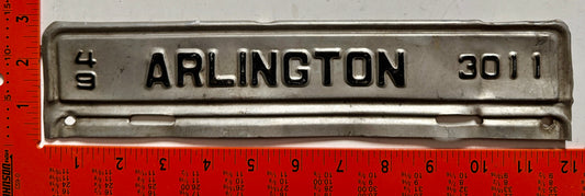 1949 Arlington County, Virginia #3011 License Plate