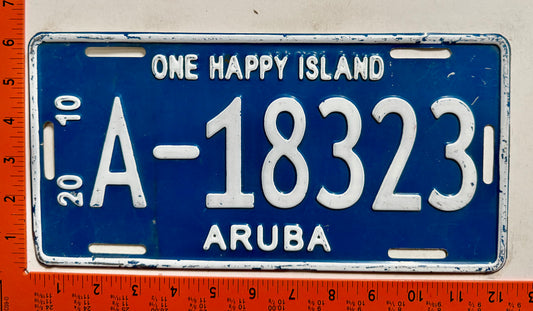 2010 Aruba #A-18323 Passenger License Plate