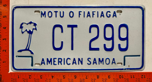 2010 issue American Samoa #CT 299 Commercial Truck License Plate