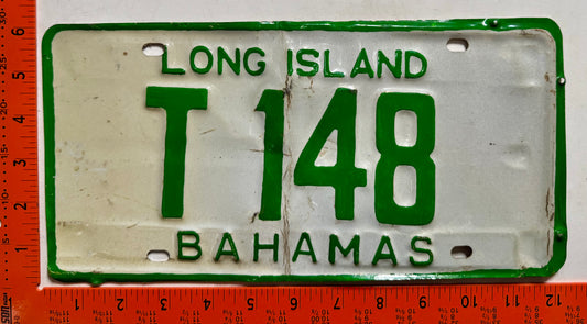 1983 base Long Island, Bahamas #T 148 Truck License Plate