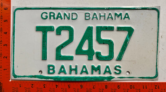 1983 Grand Bahama, Bahamas #T2457 Truck License Plate