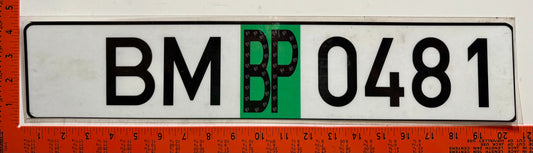 2016 series Belarus #BM 0481 Temporary Transit License Plate
