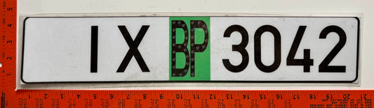 2016 series Belarus #IX 3042 Temporary Transit License Plate