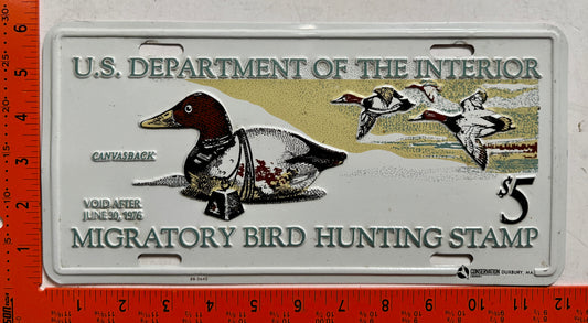 Migratory Bird Hunting Stamp Booster License Plate