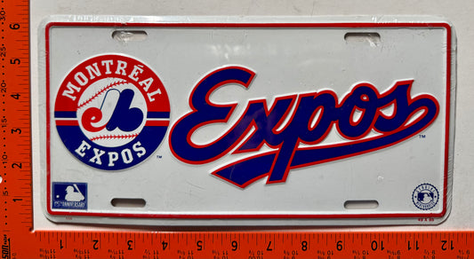 Montreal Expos Booster License Plate