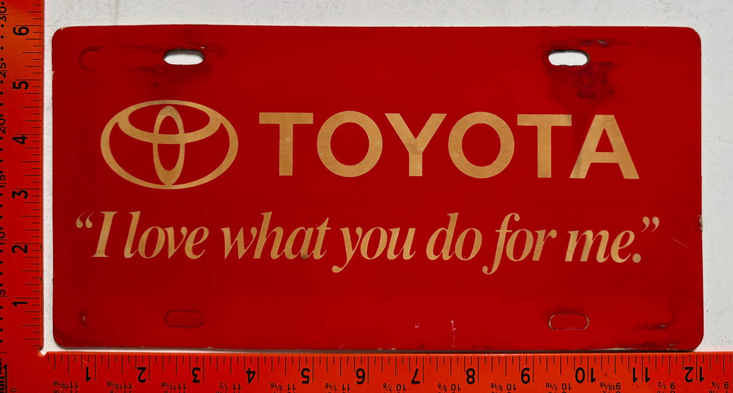 Toyota Booster License Plate