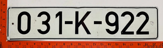 circa 2000 Bosnia #031-K-922 Passenger License Plate