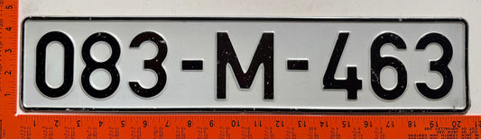 1998 issue Bosnia #083-M-463 Passenger License Plate