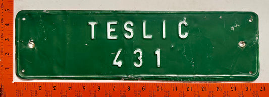 undated Bosnia #431 Agricultural Tractor License Plate