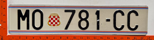 1992 issue Bosnia #MO 781-CC Passenger License Plate