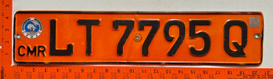 undated Cameroun #LT7795Q Passenger License Plate