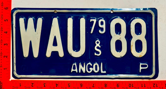 1979 Chile #WAU-88 Passenger License Plate