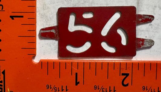 1956 Connecticut Passenger License Plate Date Tab