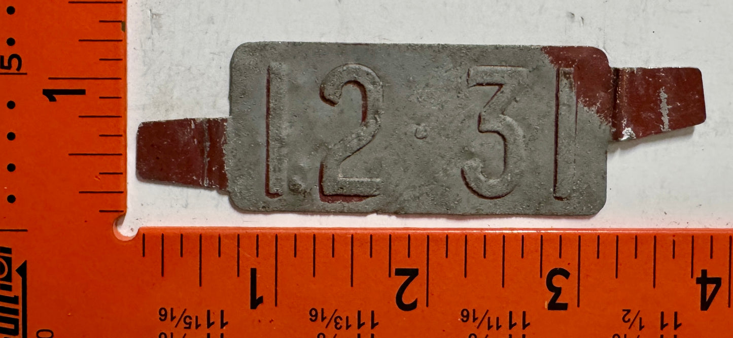 Delaware 12-31 Passenger License Plate Date Tab