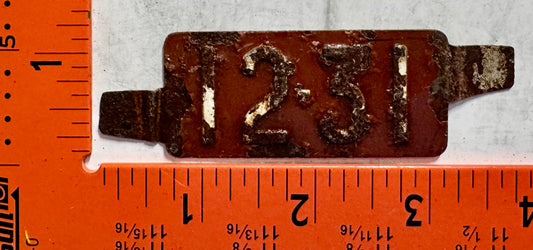 December 31 Delaware Passenger License Plate Date Tab