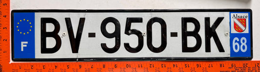 2009 series France #BV-950-BK Passenger License Plate