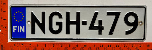 2001 series Finland #NGH-479 Passenger License Plate