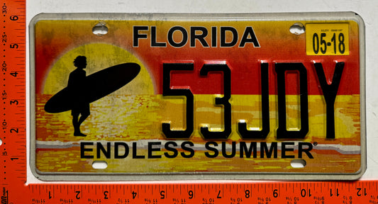 2018 Florida #53JDY Endless Summer Optional License Plate