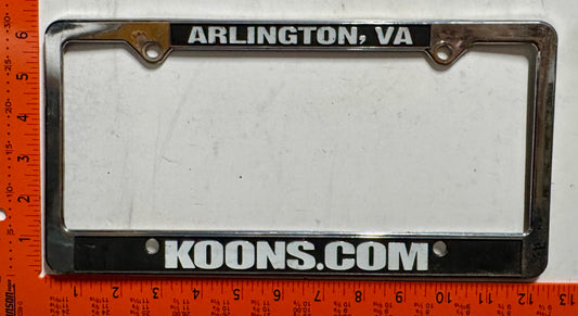Koons Arlington, Virginia License Plate Frame