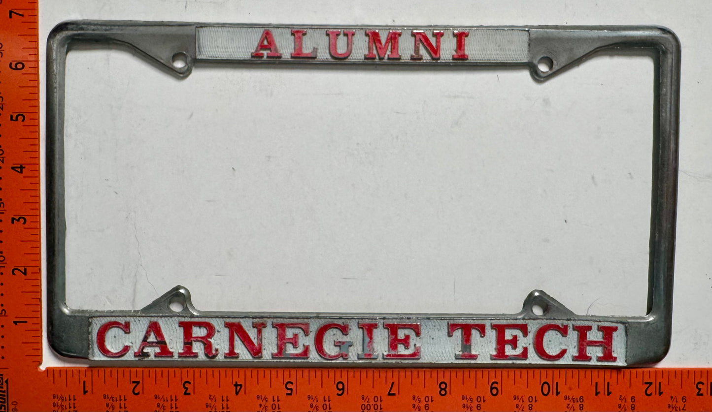 Carnegie Tech Alumni License Plate Frame