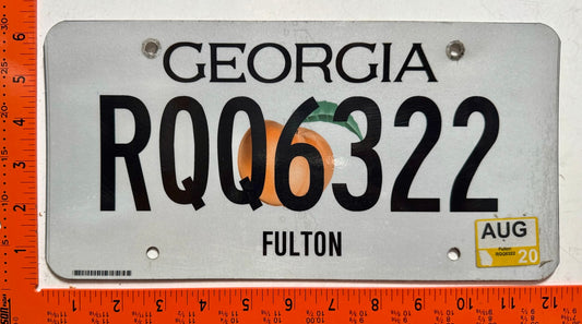 2020 Georgia #RQQ6322 Passenger License Plate