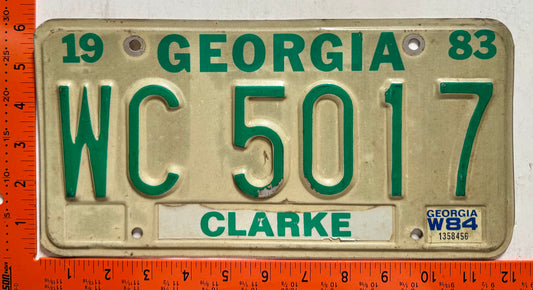 1984 Georgia #WC 5017 Truck License Plate (Crafter)