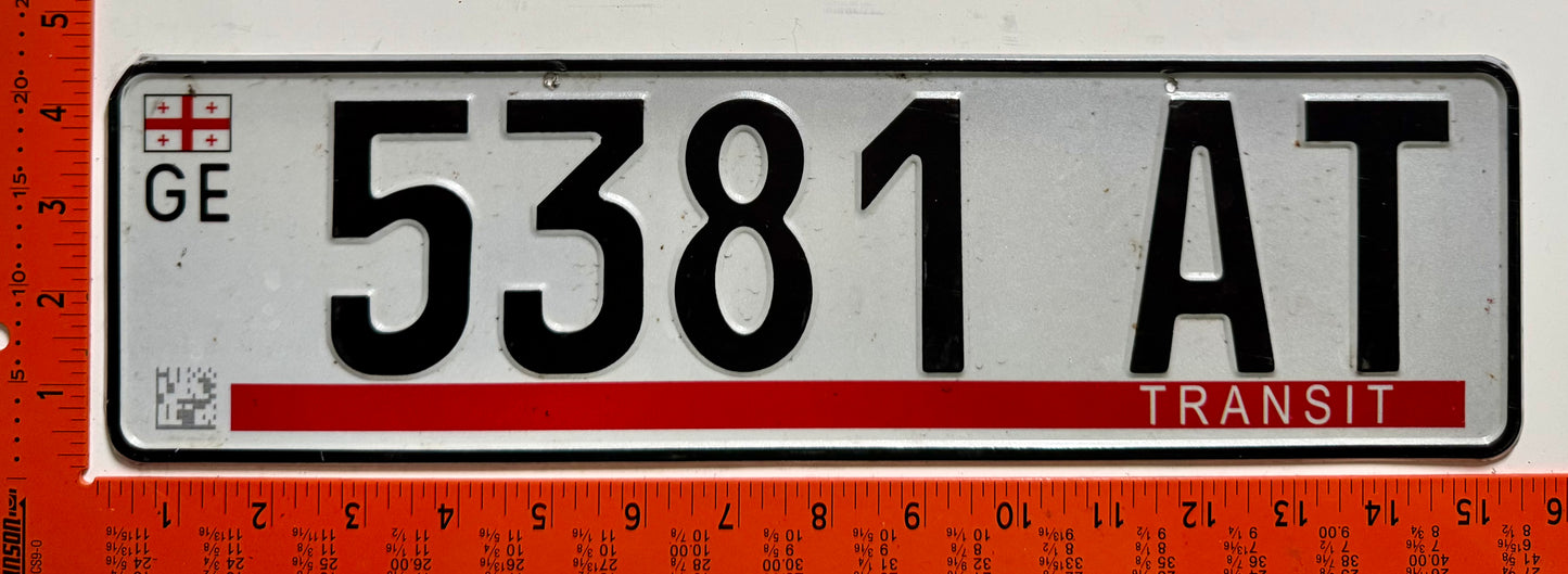 2024 series Georgia #5381 AT Temporary License Plate