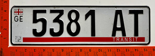 2024 series Georgia #5381 AT Temporary License Plate