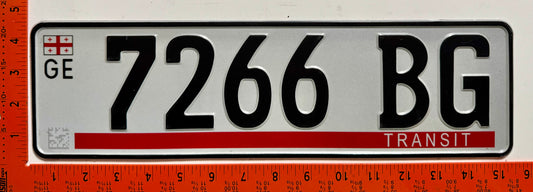 2024 series Georgia #7266 BG Temporary License Plate