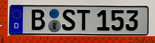 2026 Germany #B ST153 Passenger License Plate