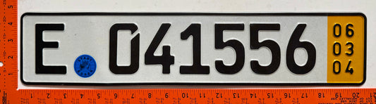2006 Germany #E 041556 Temporary License Plate