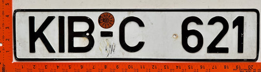 1986 Germany #KIB-C 621 Passenger License Plate