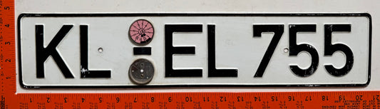 1987 Germany #KL-EL 755 Passenger License Plate