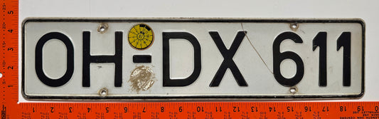1991 Germany #OH-DX 611 Passenger License Plate