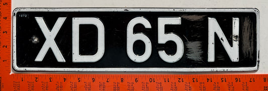 undated Dutch Forces in Germany #XD 65 N Passenger License Plate
