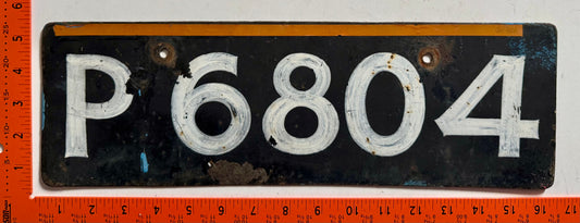 undated Grenada #P 6804 Passenger License Plate