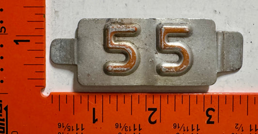 1955 Iowa Passenger License Plate Date Tab
