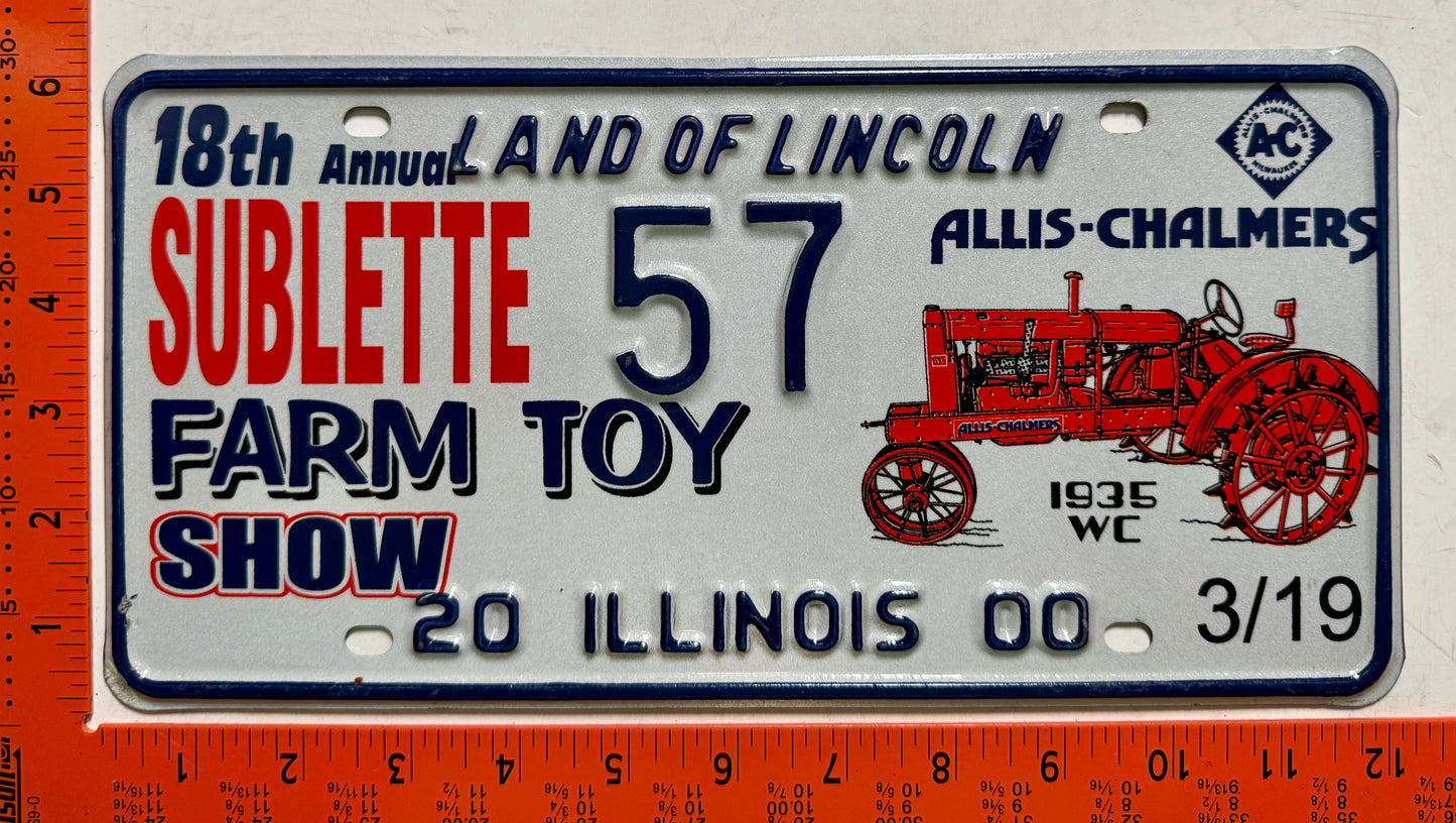 2000 Illinois #57 Special Event License Plate