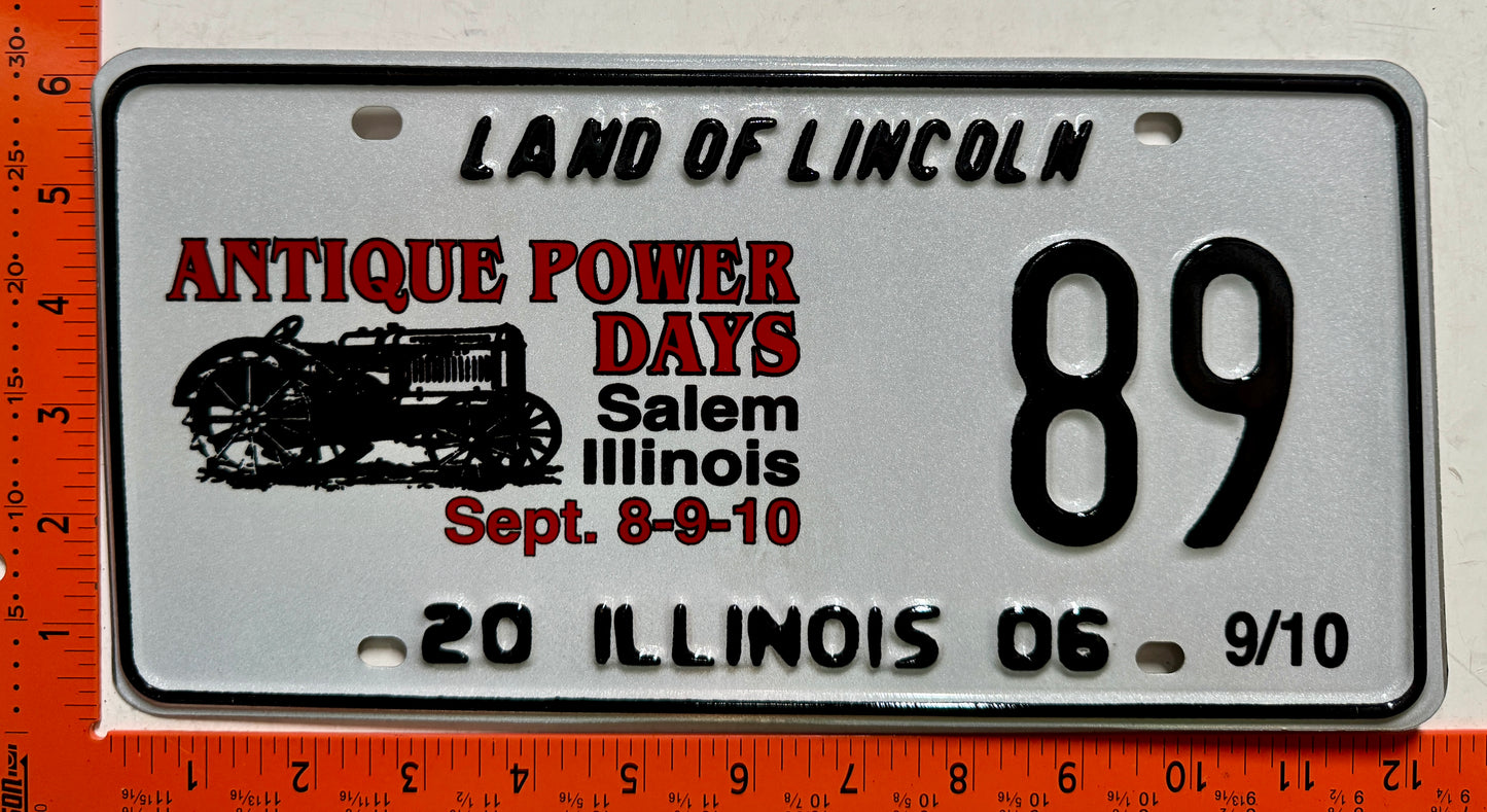 2006 Illinois #89 Special Event License Plate