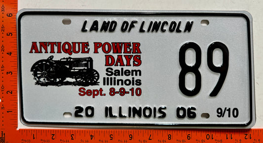 2006 Illinois #89 Special Event License Plate
