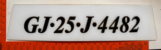 undated India #GJ-25-J-4482 Passenger License Plate
